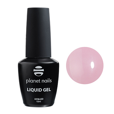 Гель моделирующий во флаконе Liquid gel beige Planet nails бежевый 10 мл арт.11352