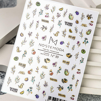 Наклейки Combi Metallic NogteModa №119
