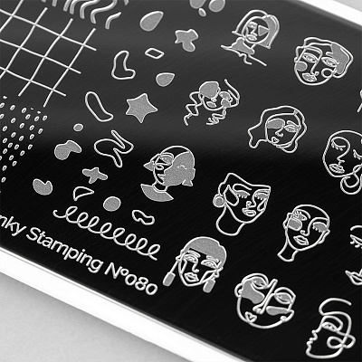 Пластина для стемпинга Swanky Stamping №080