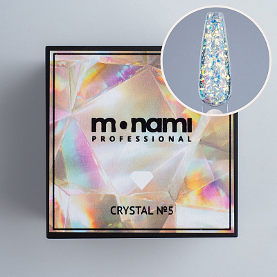 Гель для наращивания Monami голографический Crystal Gel №05 15 г