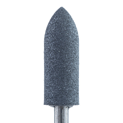 Полир силикон-карбидный Кристалл 205 конус грубый, темно-серый, 5 мм
