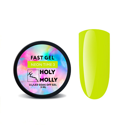 Моделирующий гель Holy Molly Fast Gel Neon Time №03 5 мл
