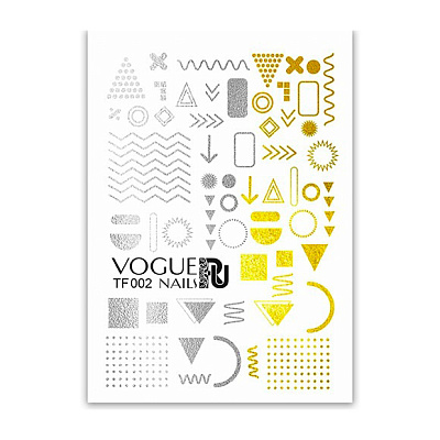 Слайдер-дизайн фольгированный Vogue Nails №002, арт. СЛФ002