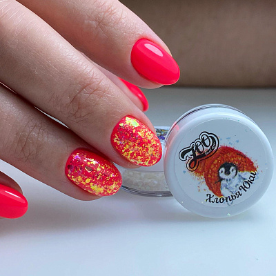Хлопья Юки Zoo Nail Art, №1180 (полупрозрачные)