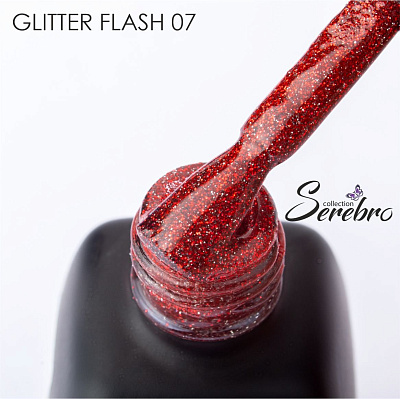 Гель-лак Serebro Glitter Flash №07 11 мл