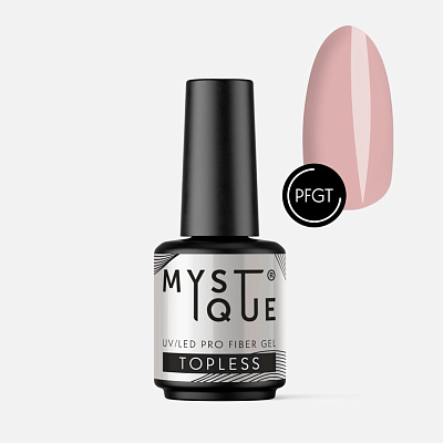 Файбер гель для наращивания Mystique Pro Fiber Gel «Topless» 15 мл