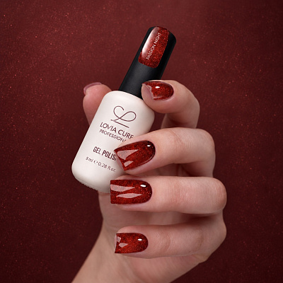 Гель-лак LOVIA CURE 107 Passion Night 8 мл