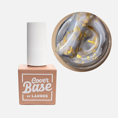 База цветная для гель-лака Potal Base Lakres Milky Gold 10 мл