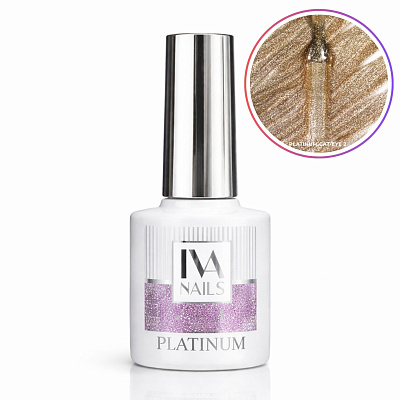 Гель-лак кошачий глаз IVA Nails Platinum cat-eye №2 8 мл