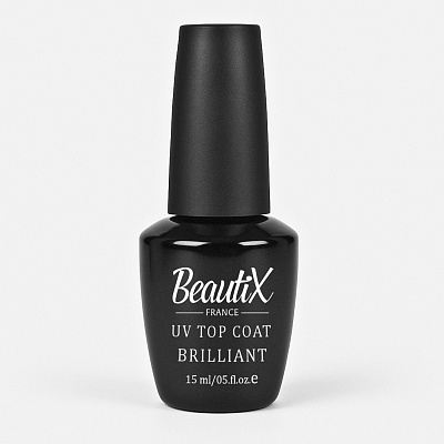 Топ для гель-лака Beautix UV Top Coat BRILLIANT 15 мл (без липкого слоя)