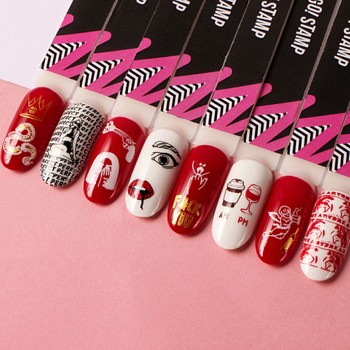 Пластина для стемпинга Go Stamp №004 Drama queen (арт. 04PL)