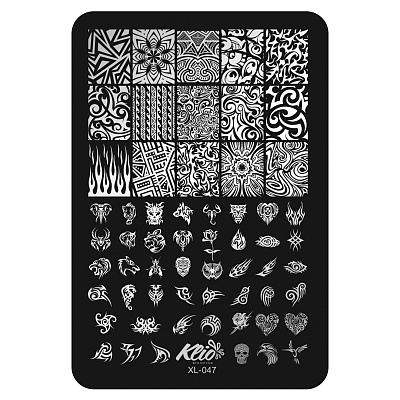 Пластина для стемпинга Klio professional XL-047