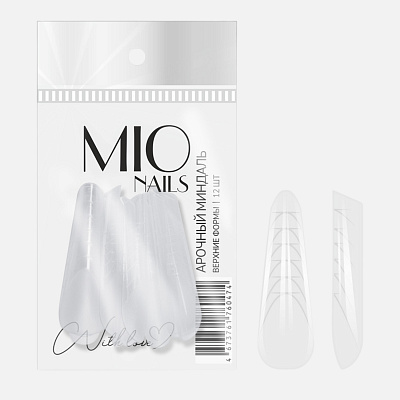 Формы верхние Mio Nails «Арочный миндаль» 12 шт