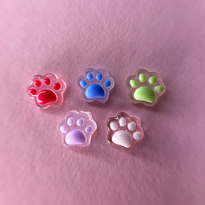 Фигурки объемные Лапки №1856 Zoo Nail Art 5 шт.