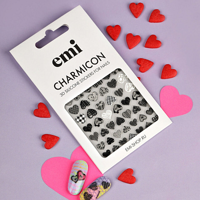 Силиконовые стикеры E.mi Charmicon 3D Silicone Stickers №245 Чувства