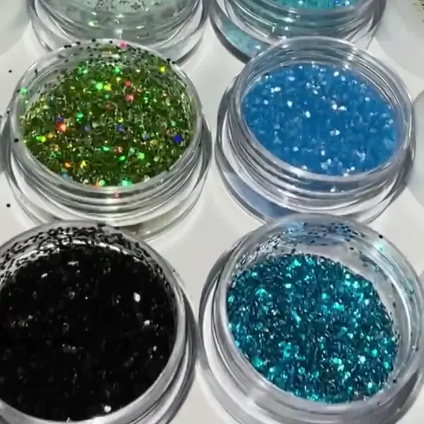 Глиттер микс цветов Zoo Nail Art № 1727 зеленый 2 г