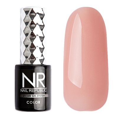 Каучуковая камуфлирующая база для гель-лака Cover Base Rubber Nail Republic №009 (Pink), 10 мл