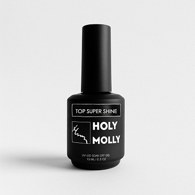 Топ для гель-лака Holy Molly Super Shine 15 мл