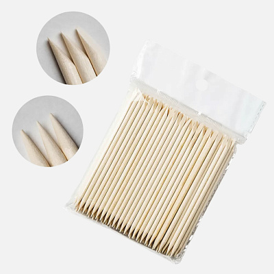 Апельсиновые палочки ruNail 11,5 см 100 шт №6699