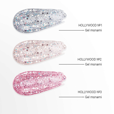 Гель для наращивания Monami Hollywood Роскошный персиковый №02 15 г