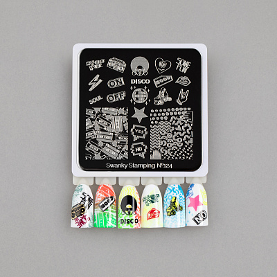 Пластина для стемпинга Swanky Stamping 6x6 №124