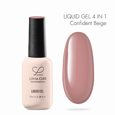Полигель-архитектор 4 в 1 LOVIA CURE Liquid Gel 05 Confident Beige 17 мл