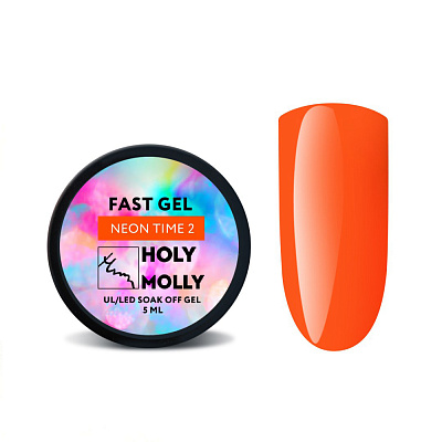 Моделирующий гель Holy Molly Fast Gel Neon Time №02 5 мл