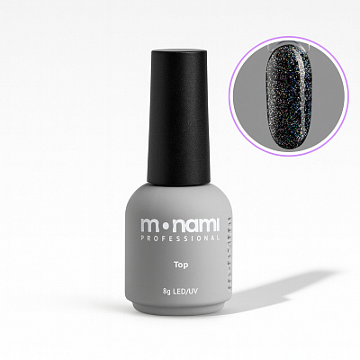 Топ для гель-лака Супер блеск со светоотражающими частицами Super Shine Starburst Holographic Monami 8 г