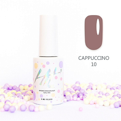 Гель-лак HIT Бежево-коричневая коллекция №10 (Cappuccino), 9 мл