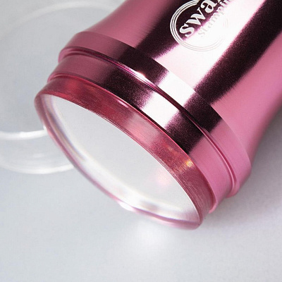 Штамп для стемпинга Swanky Stamping (розовый, силиконовый), 4 см