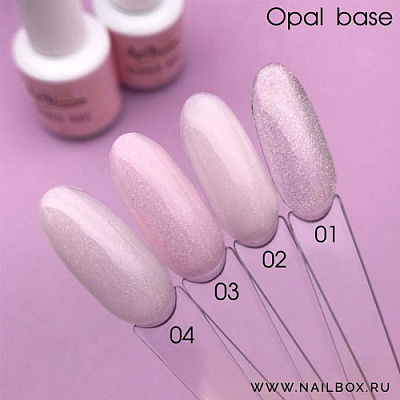 Камуфлирующая каучуковая база для гель-лака Rubber Base Луи Филипп Opal №04, 15 мл