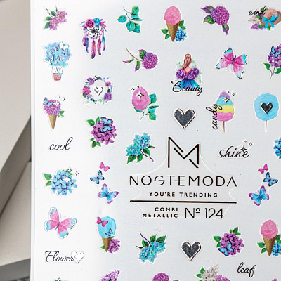 Наклейки Combi Metallic NogteModa №124