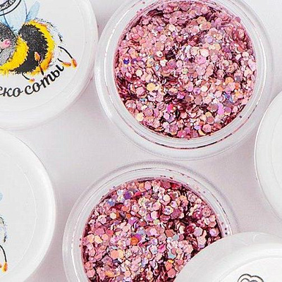 Шестигранники микс Диско соты Zoo Nail Art №1337, 2 г