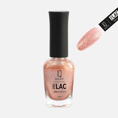 Лак для ногтей IQ Beauty №102 укрепляющий с биокерамикой 12,5 мл