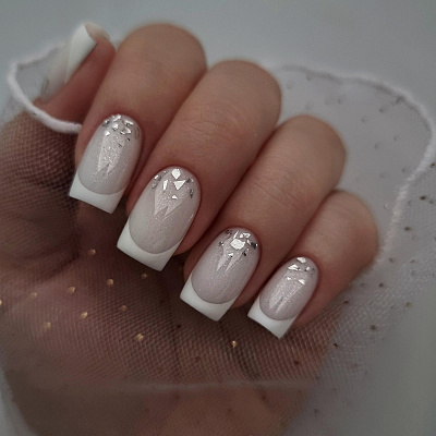 Камуфлирующая база для гель-лака молочная Rubber Base Monami MILK Shine 8 г