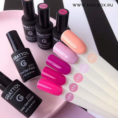 Гель-лак Grattol GTC164 Summer Pink, 9 мл