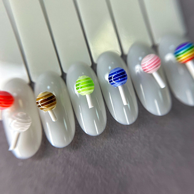 Фигурки объемные Леденцы №1858 Zoo Nail Art 5 шт.