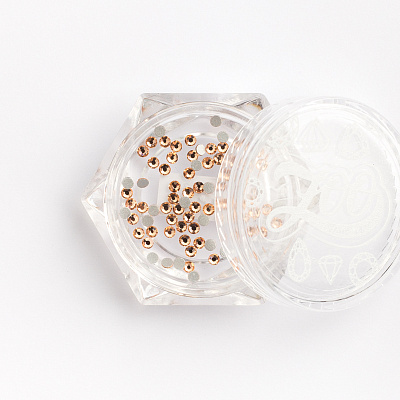 Стразы стеклянные Champagne SS4 Zoo Nail Art №1115 (1,5 мм) 100 шт