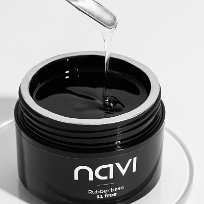 Прозрачная универсальная каучуковая база NAVI Rubber Base 50 мл