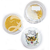 Бульонки металлические Zoo Nail Art (1015 диам. 0.6 мм) золото 10г