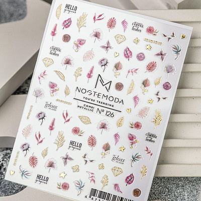 Наклейки Combi Metallic NogteModa №126