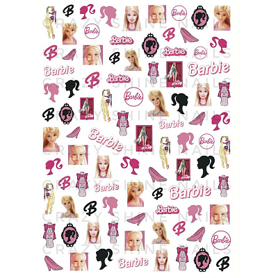 Слайдер-дизайн Crazy Shine Nails mini №1012 Барби