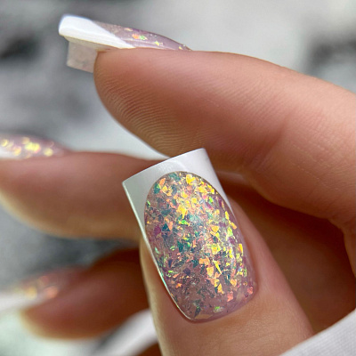Гель для наращивания Monami голографический Crystal Gel №01 15 г