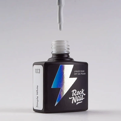 Гель-лак RockNail №103 Basic (Simple White) 10 мл