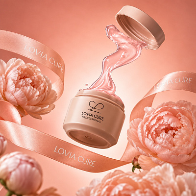 Моделирующий гель натуральный LOVIA CURE Builder Gel Crystal Pink 15 мл