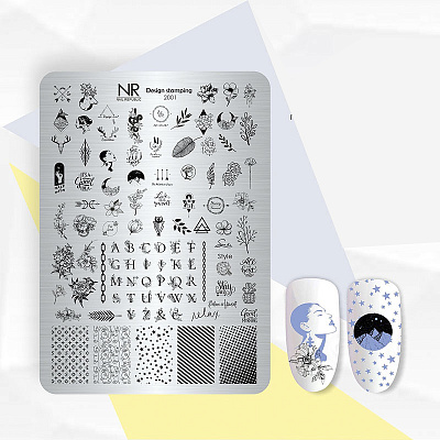 Пластина для стемпинга Nail Republic №2001 Moonlight