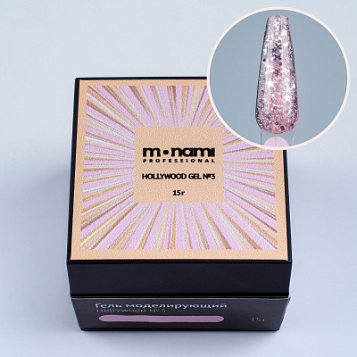 Гель для наращивания Monami Hollywood Игривый розовый №03 15 г