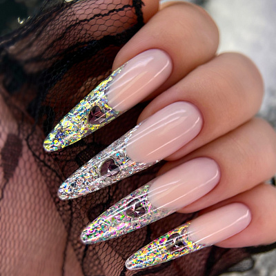 Гель для наращивания Monami голографический Crystal Gel №02 15 г