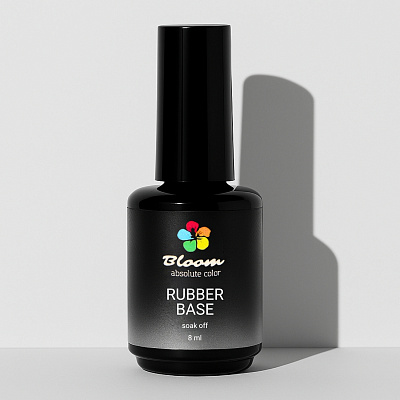 Каучуковая база для гель-лака Bloom Rubber Base прозрачная 8 мл