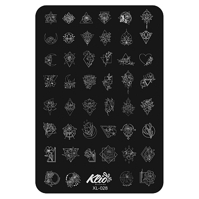 Пластина для стемпинга Klio professional XL-028